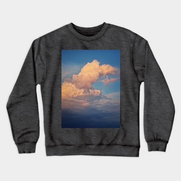 Sunlit cumulus storm cloud Crewneck Sweatshirt by psychoshadow